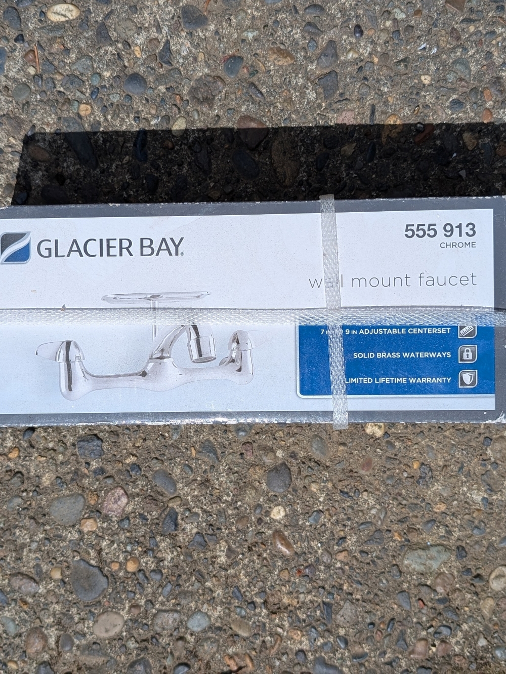 Chrome Glacier Bay Wall Mounted Faucet